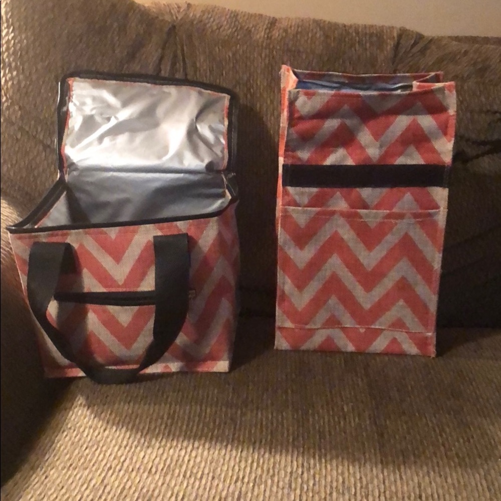 Chevron lunch bags